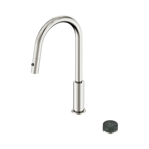 Serenity Progressive Pull Out Kitchen Set With Verde Alpi Handle Brushed Nickel