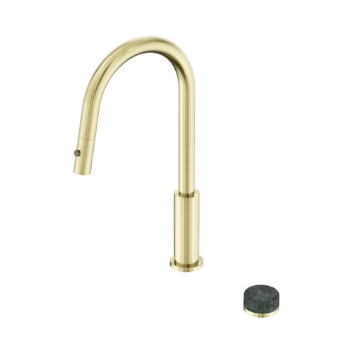 Serenity Progressive Pull Out Kitchen Set With Verde Alpi Handle Brushed Gold