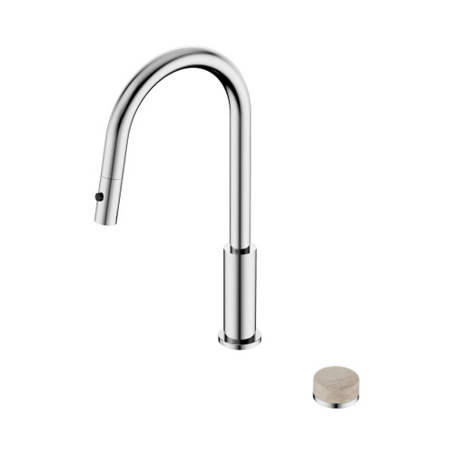 Serenity Progressive Pull Out Kitchen Set With Rome Travertine Handle Chrome