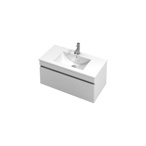 Lulu Wall Hung Vanity 900 1 Drawer Ceramic Wilderness 4434-WG