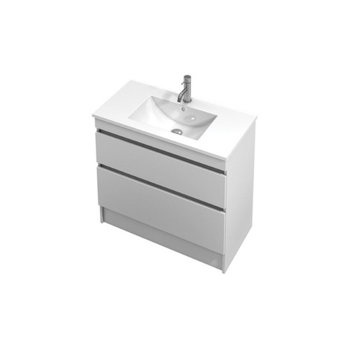 Lulu Floor Standing Vanity 900 2 Drawers Ceramic Wilderness 4436-WG