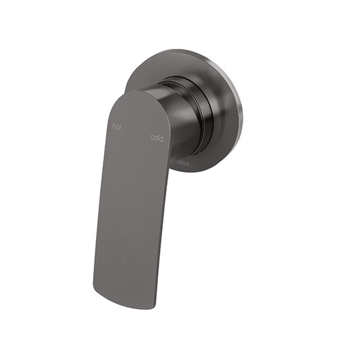 Mekko Shower/Wall Mixer SwitchMix Round Plate Brushed Carbon