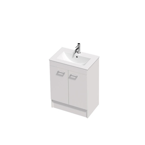 Riko Vanity 40 600 2 Door Floor (F2) Woodgrain/Colour Rubik Basin