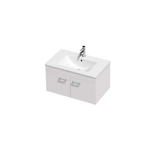 Riko Vanity 46 750 2 Door Wall (F2) Woodgrain/Colour Rubik Basin