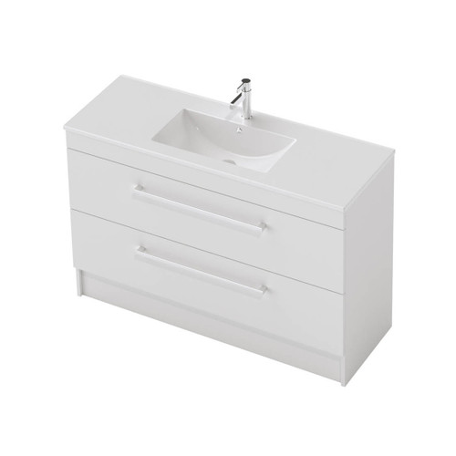 Riva Classic Floor Standing Vanity 1200 2 Drawers Woodgrain 1059-WG