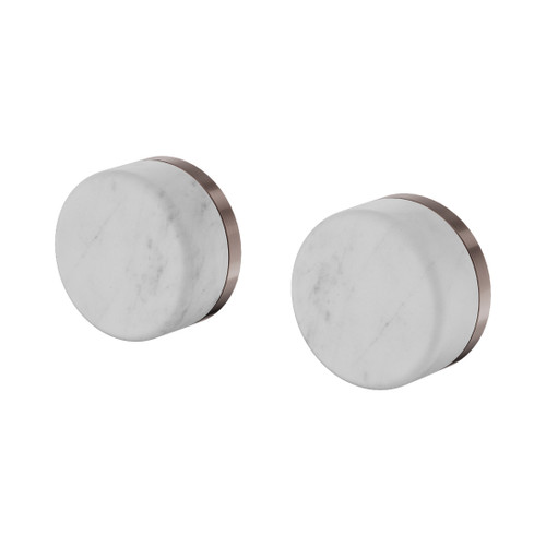 Serenity Wall Top Assembly With Carrara Handle Brushed Bronze