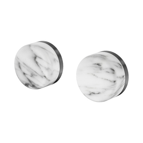 Serenity Wall Top Assembly With Arabescato Corchia Handle Gun Metal