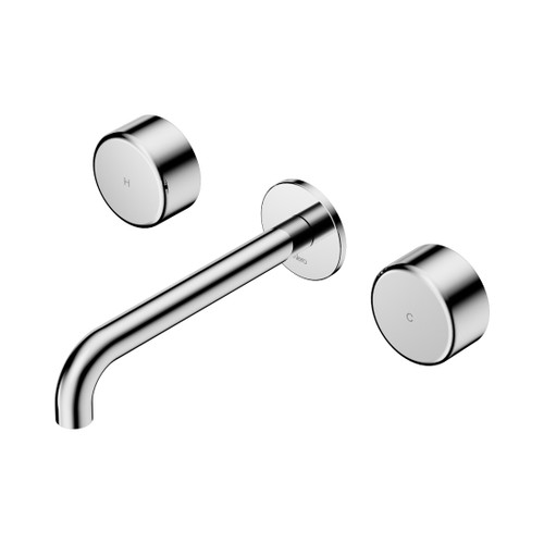 Serenity Wall Basin Set 160mm Spout With Metal Handle Chrome