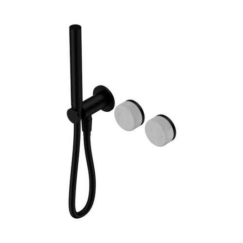 Serenity Progressive Shower System With Carrara Handle And Slim Shower Matte Black