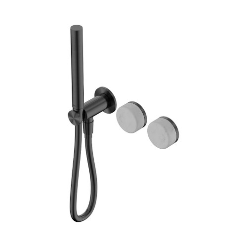 Serenity Progressive Shower System With Carrara Handle And Slim Shower Gun Metal