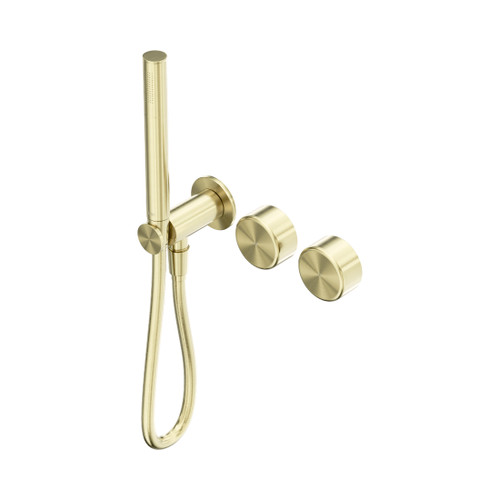 Serenity Progressive Shower System With Metal Handle And Slim Shower Brushed Gold