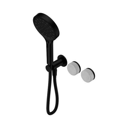 Serenity Progressive Shower System With Carrara Handle And Hand Shower Matte Black
