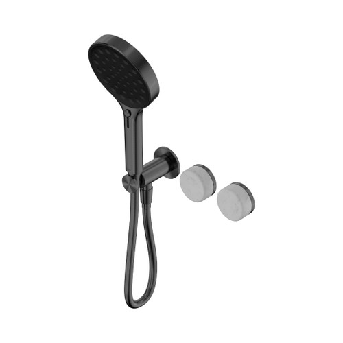Serenity Progressive Shower System With Carrara Handle And Hand Shower Gun Metal