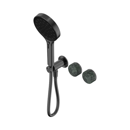 Serenity Progressive Shower System With Verde Alpi Handle And Hand Shower Gun Metal