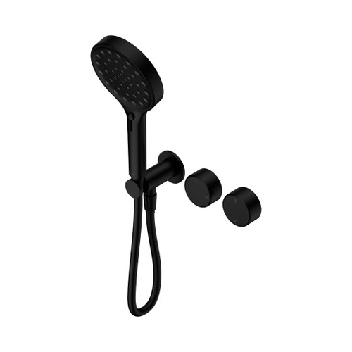 Serenity Progressive Shower System With Metal Handle And Hand Shower Matte Black