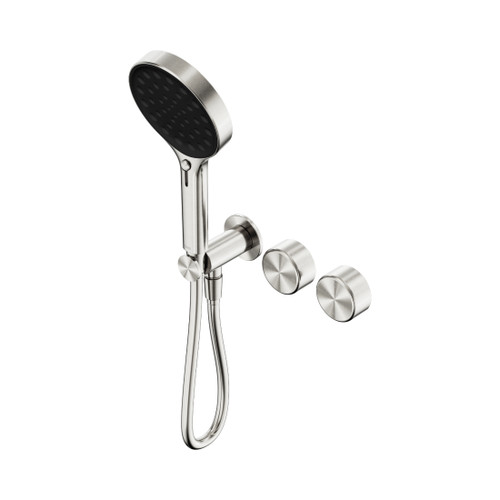 Serenity Progressive Shower System With Metal Handle And Hand Shower Brushed Nickel