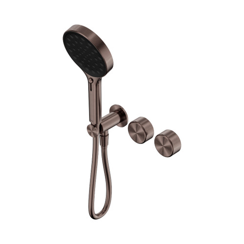 Serenity Progressive Shower System With Metal Handle And Hand Shower Brushed Bronze