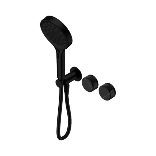Serenity Progressive Shower System With Marquina Black Handle And Hand Shower Matte Black