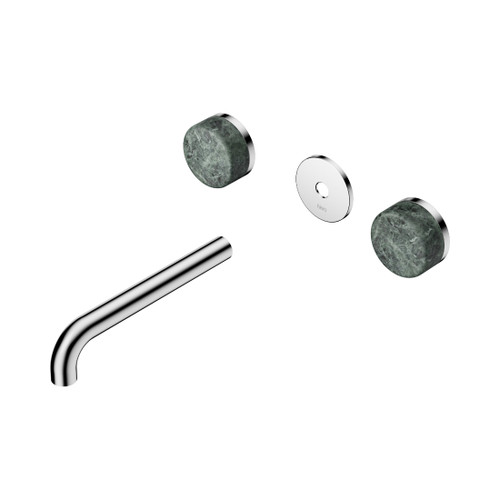 Serenity Wall Basin Set 185mm Spout With Verde Alpi Handle Trim Kit Only Chrome