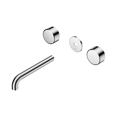Serenity Wall Basin Set 185mm Spout With Metal Handle Trim Kit Only Chrome