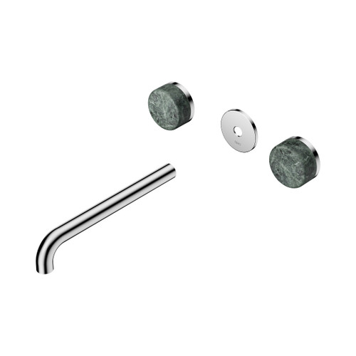 Serenity Wall Basin Set 220mm Spout With Verde Alpi Handle Trim Kit Only Chrome