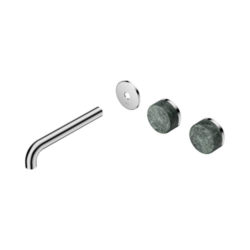Serenity Wall Basin Set 185mm Offset Spout With Verde Alpi Handle Trim Kit Only Chrome