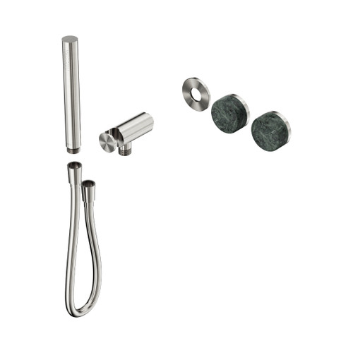 Serenity Progressive Shower System With Verde Alpi Handle And Slim Shower Trim Kit Only Brushed Nickel