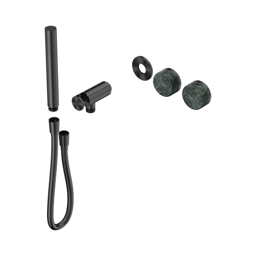 Serenity Progressive Shower System With Verde Alpi Handle And Slim Shower Trim Kit Only Gun Metal