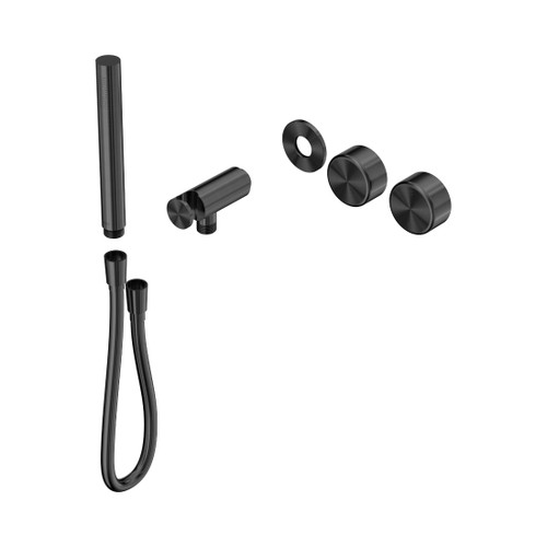 Serenity Progressive Shower System With Metal Handle And Slim Shower Trim Kit Only Gun Metal