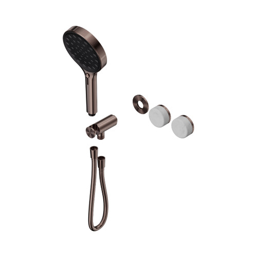 Serenity Progressive Shower System With Carrara Handle And Hand Shower Trim Kit Only Brushed Bronze