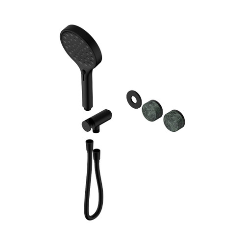 Serenity Progressive Shower System With Verde Alpi Handle And Hand Shower Trim Kit Only Matte Black