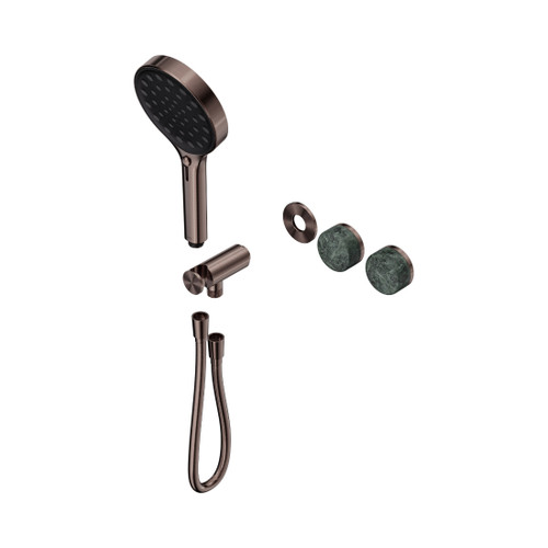 Serenity Progressive Shower System With Verde Alpi Handle And Hand Shower Trim Kit Only Brushed Bronze