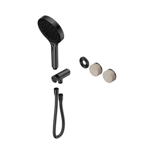 Serenity Progressive Shower System With Rome Travertine Handle And Hand Shower Trim Kit Only Gun Metal
