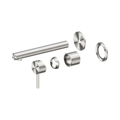 Dolce II Wall Basin/Bath Mixer Separate Back Plate Trim Kits Only Brushed Nickel