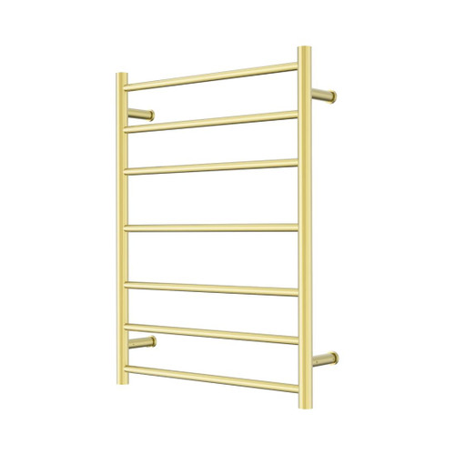 Mecca Towel Ladder 240V 7 Bar Heated Brushed Gold