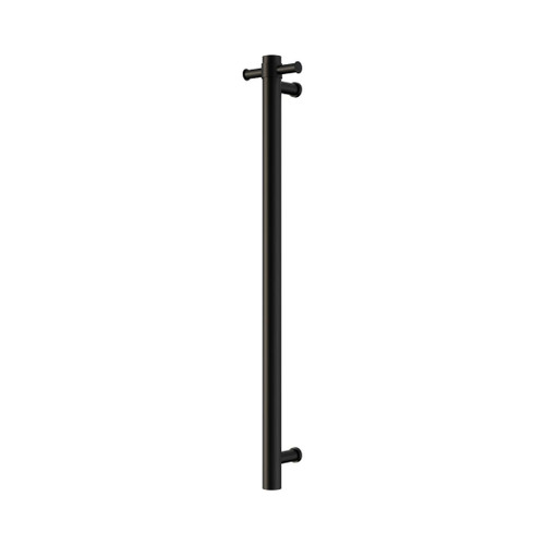 Mecca Towel Rail 240V Single Vertical Heated Matte Black