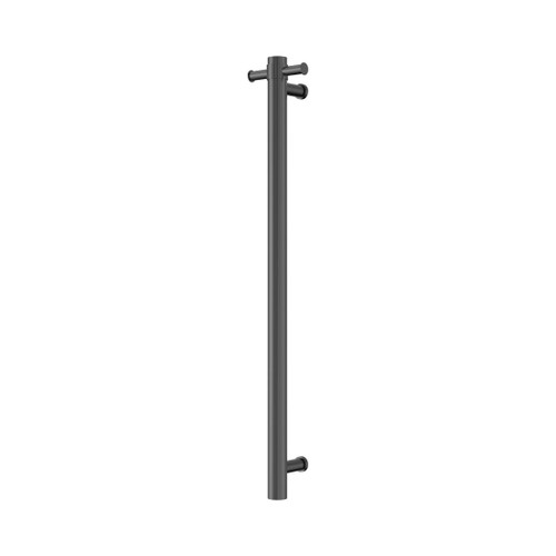 Mecca Towel Rail 240V Single Vertical Heated Gun Metal