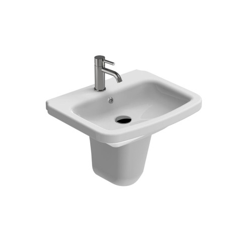 Elevate Wall Basin With Shroud 55 Round