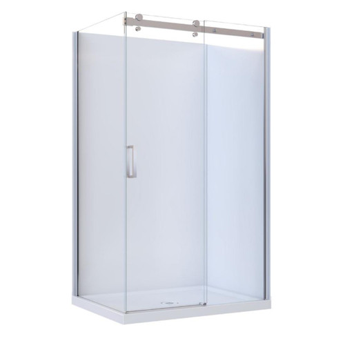Anita Acrylic Shower 2 Sided 1200mm x 915mm Flat Wall Chrome Right Hand
