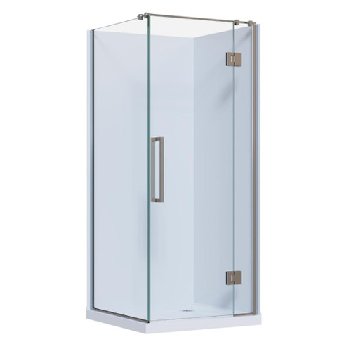 Ankara Acrylic Shower 2 Sided 900mm x 900mm Flat Wall Chrome Standard Profile