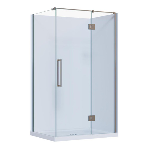 Ankara Acrylic Shower 2 Sided 1200mm x 900mm Flat Wall Chrome Standard Profile Right Hand