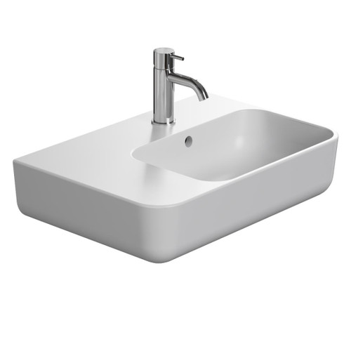 Elevate Slim Wall Basin 550 x 380mm Right