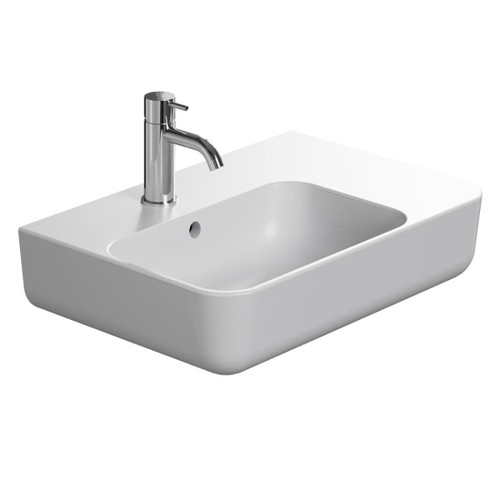 Elevate Slim Wall Basin 550 x 380mm Left