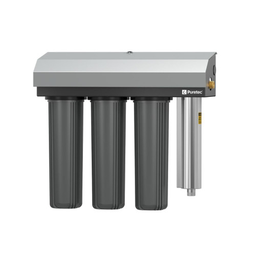 Hybrid E Whole House Filter & UV system Triple-stage Filtration and UV All-in-One Unit with ballast enclosure 20 inch