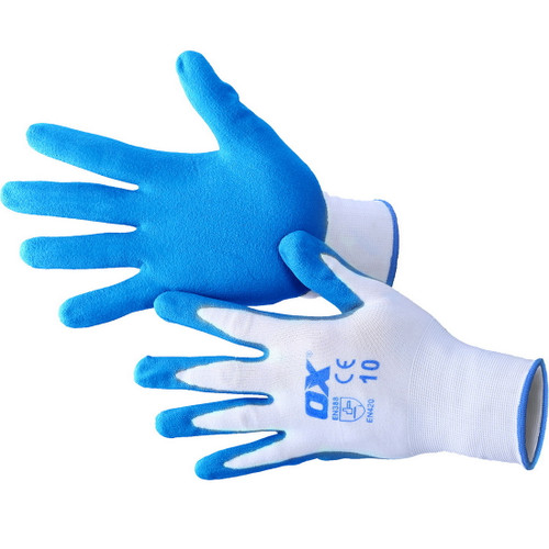 Polyester Lined Nitrile Gloves S10 5 Pack OX-S484610