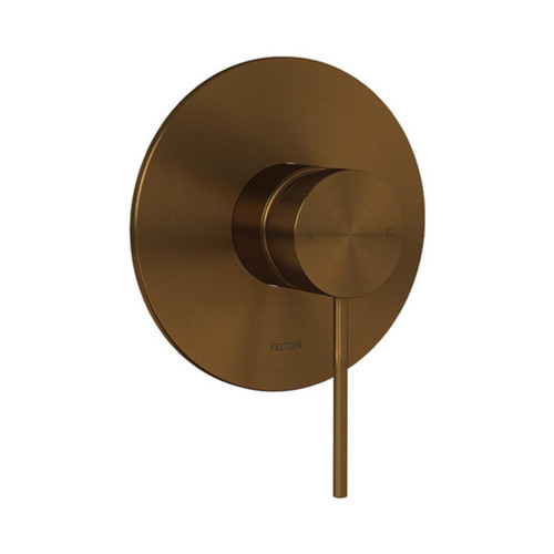 Linea All Pressures Shower Mixer 150mm Brushed Bronze 1 Box