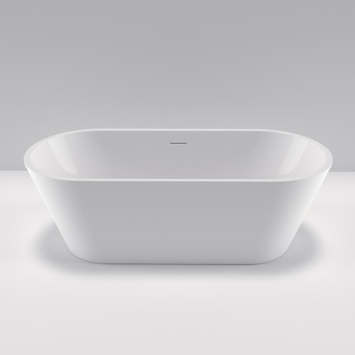 Basis Freestanding Bath 1700mm White Overflow