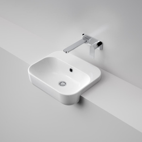 Luna Semi Recessed Basin White