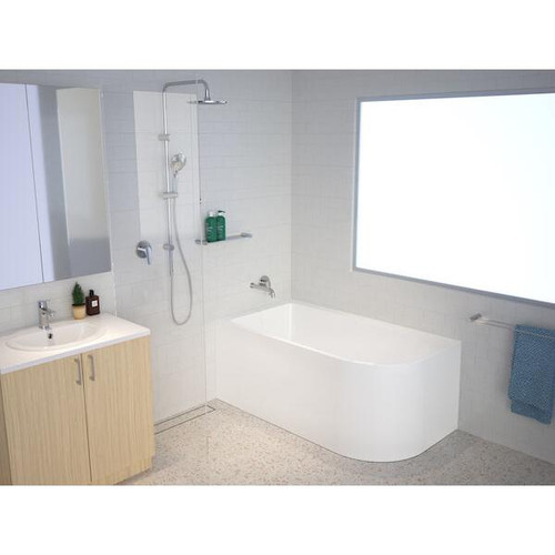 Origin Bath 1700mm Left Hand Corner White