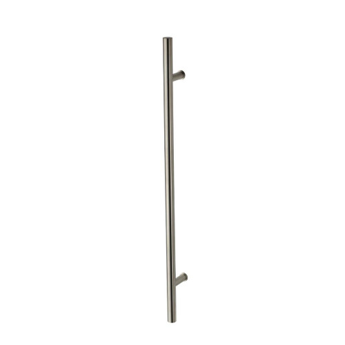 Aura Vertical Pole Towel Warmer 1000mm Brushed Nickel